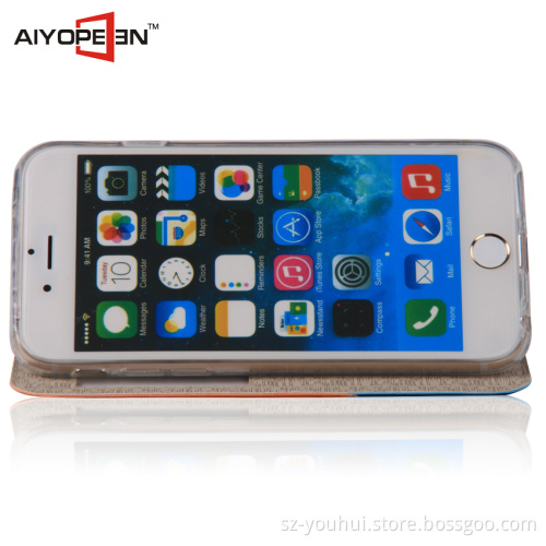 High quality luxury offical style PU leather for iphone 6 /iphone 6s stand case